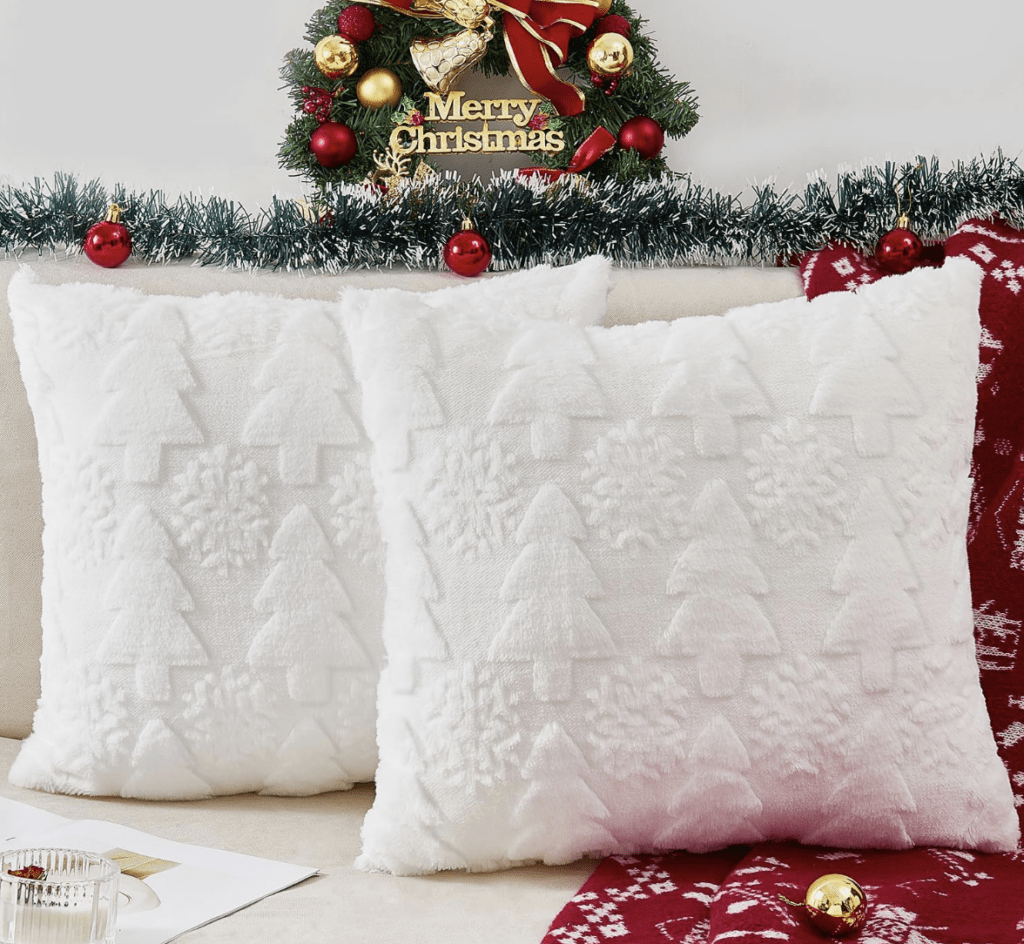 2 Christmas Pillow Covers!